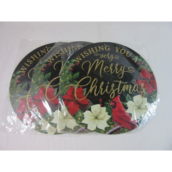 Lot of 5 Christmas Metal Wreath Signs Brand New Wreath Decor Holiday Decor - Picture 2 of 4